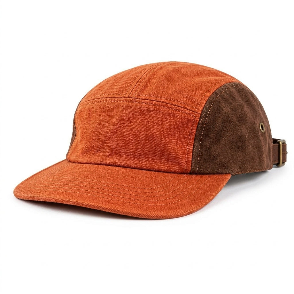 TdmaCiu™ Burnt Orange Canvas Camp Cap