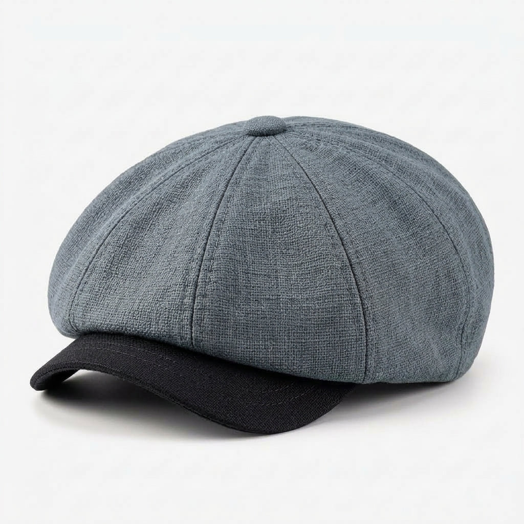TdmaCiu™ Sand Linen Newsboy Cap