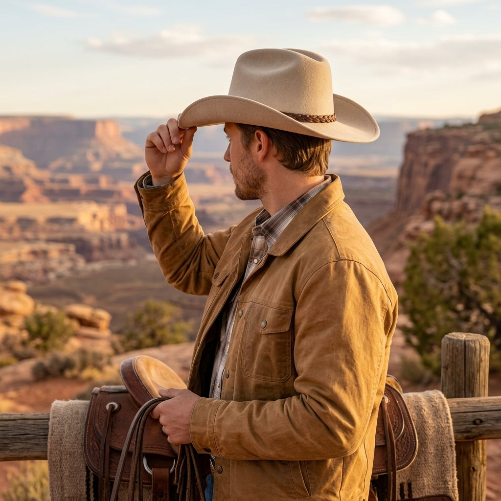TdmaCiu™ Bone Cream Western Felt Hat