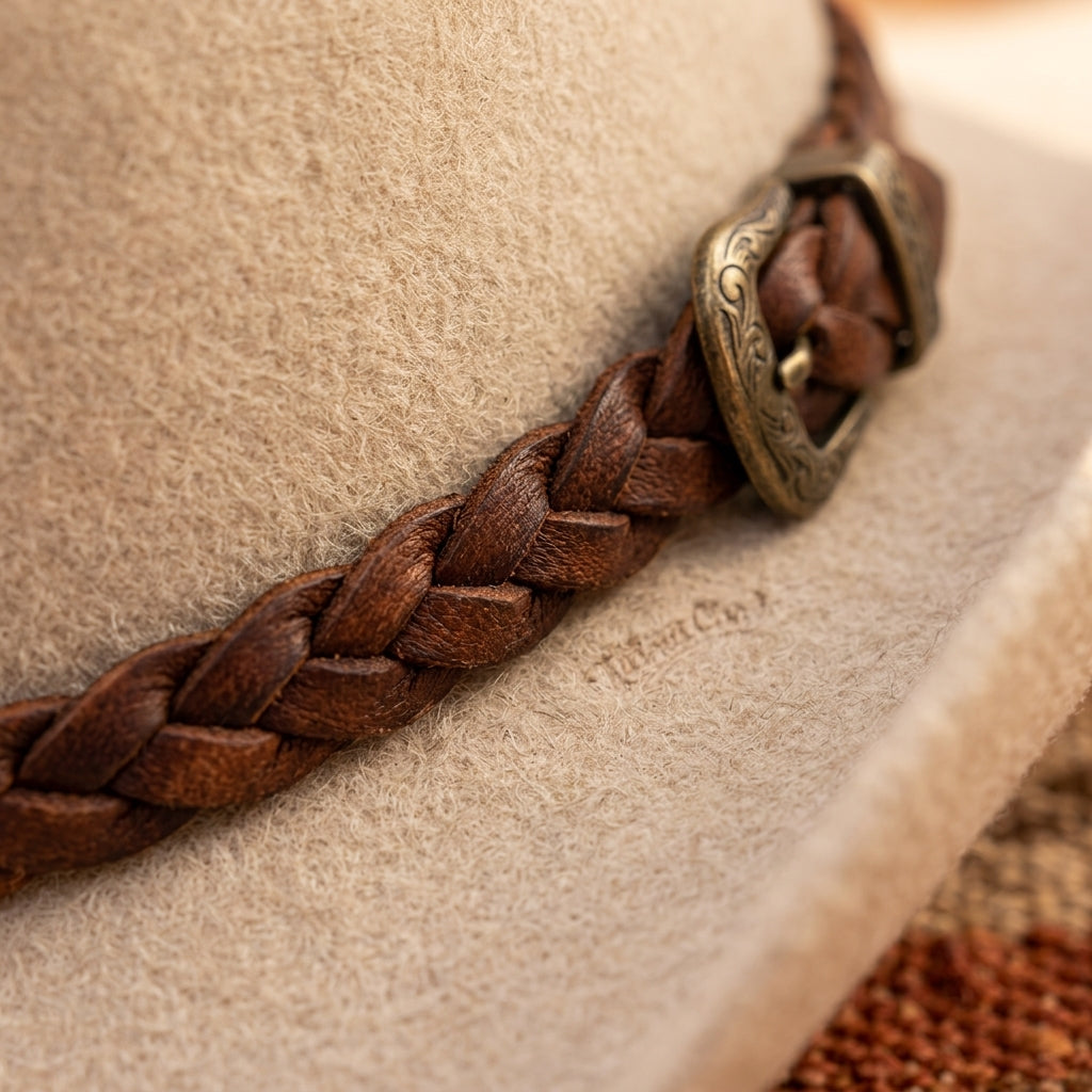 TdmaCiu™ Bone Cream Western Felt Hat