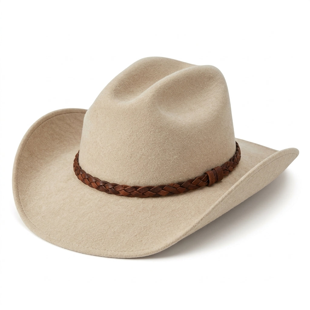 TdmaCiu™ Bone Cream Western Felt Hat
