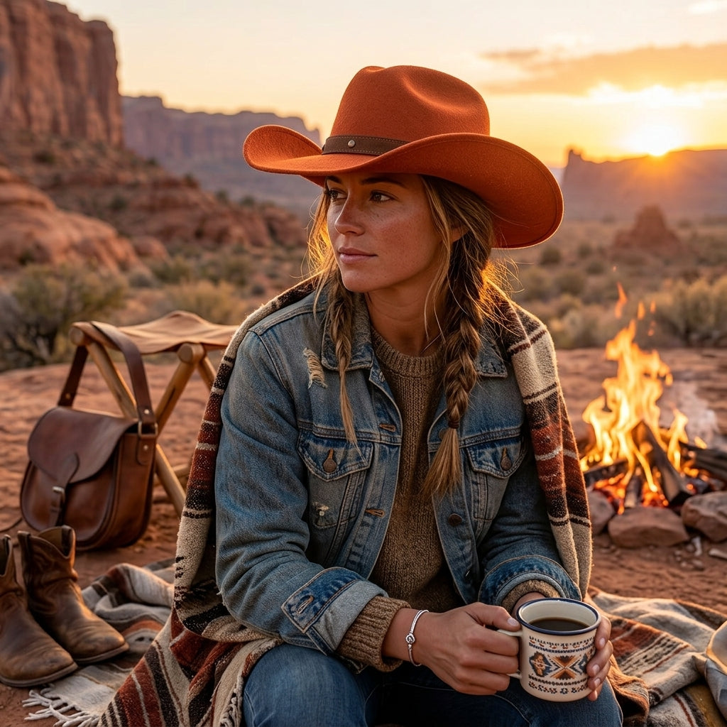 TdmaCiu™ Rust Canyon Western Hat
