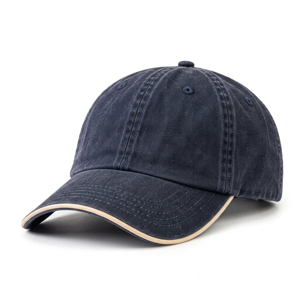 TdmaCiu™ Faded Navy Contrast-Piping Cap