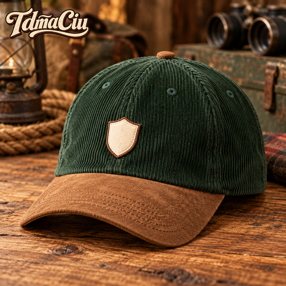 TdmaCiu™ Forest Corduroy Suede-Brim Cap
