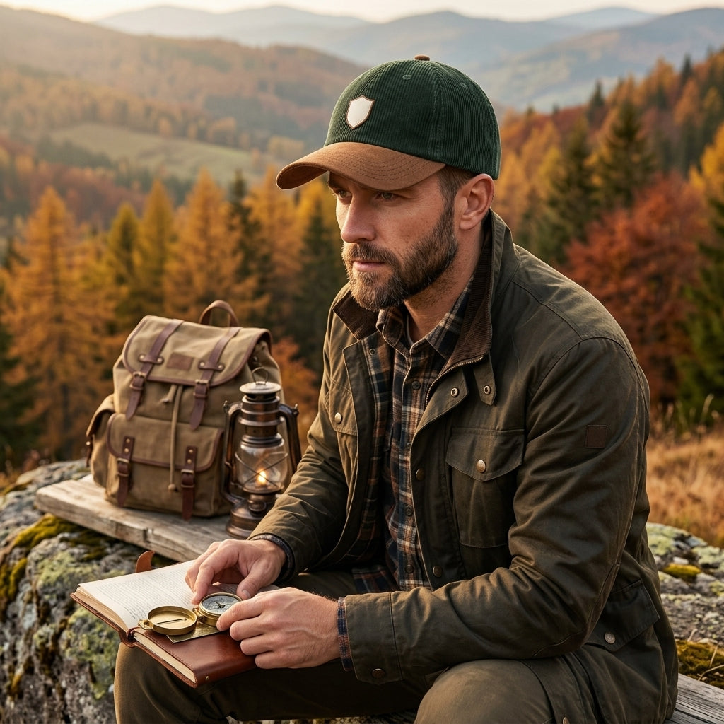 TdmaCiu™ Forest Corduroy Suede-Brim Cap