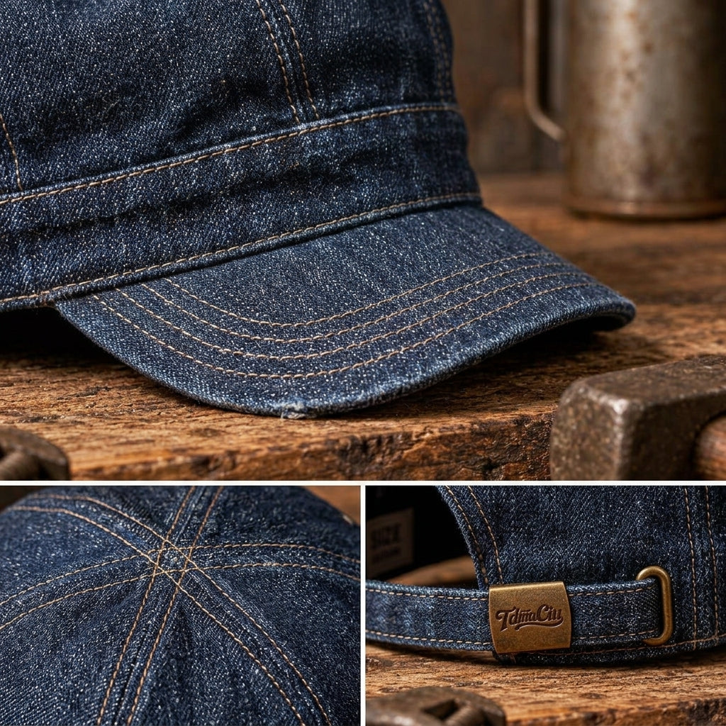 TdmaCiu™ Tan Canvas Five-Panel Work Cap